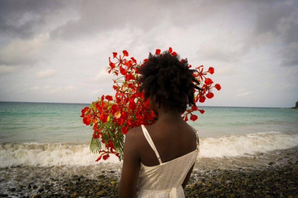 Deborah Jack. water between us remembers, so we wear our history on our skin, long for a sea-bath and hope the salt will cure what ails us, 2016.