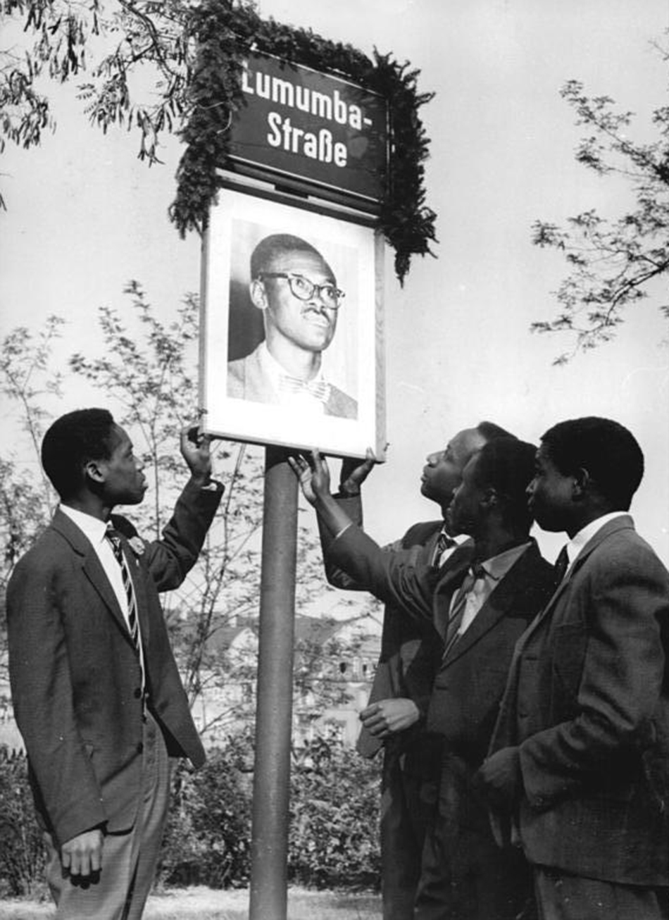 Leipzig, Straßenschild Lumumbastraße