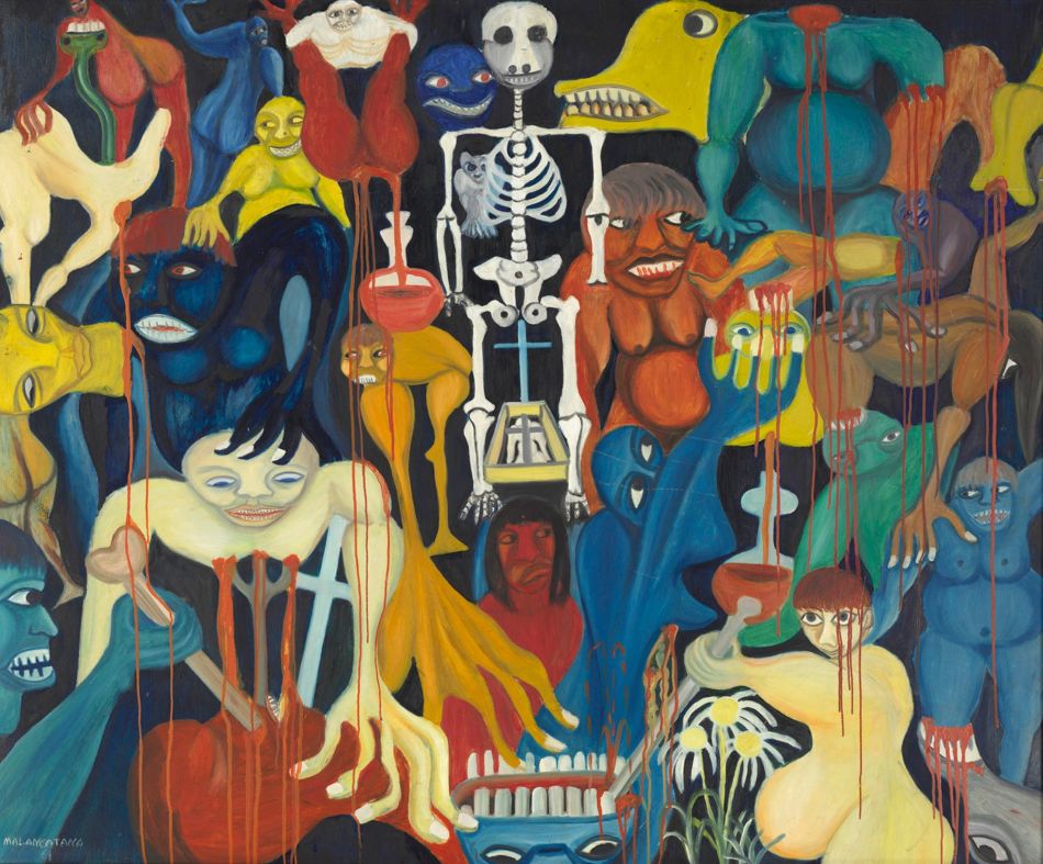 Malangatana Ngwenya (Mozambique), A fonte de sangue (’The Fountain of Blood’), 1961.