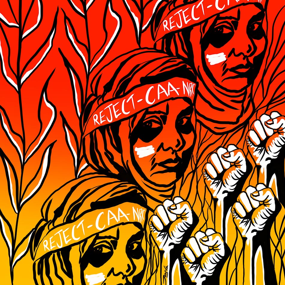 Illustration: Jazila Lulu (India)/ Young Socialist Artists 