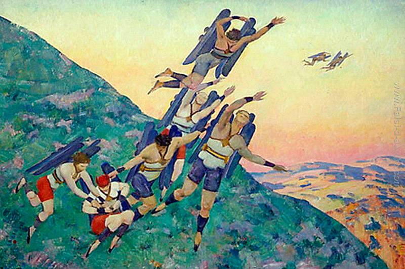 Konstantin Yuon (USSR), People of the Future, 1929.