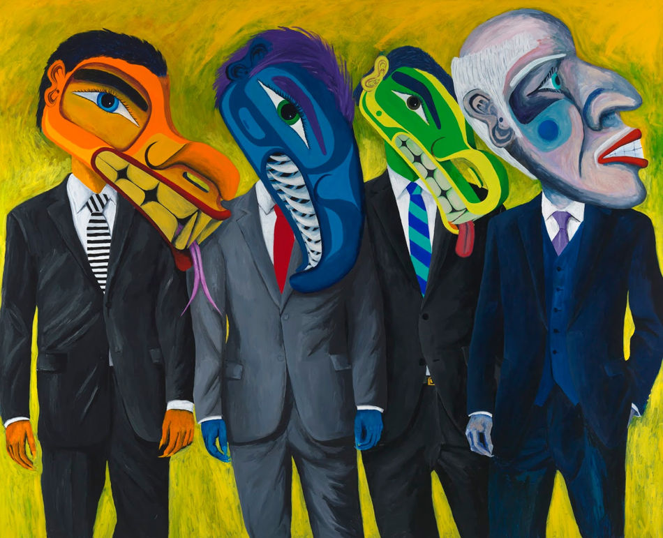 Lawrence Paul Yuxweluptun (Canada), The One Percent, 2015.