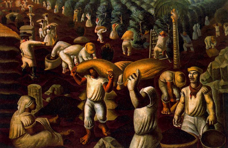 Cândido Portinari (Brazil), Coffee Bean Mowers, 1935.