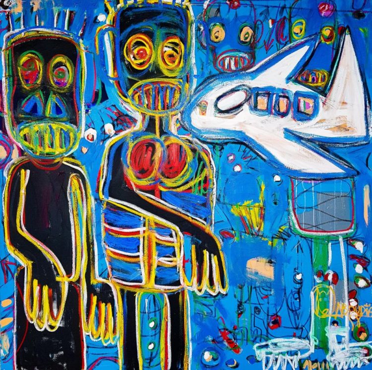 Aboudia (Côte d’Ivoire), L’Aventurier II (‘The Adventurer II’), 2018.