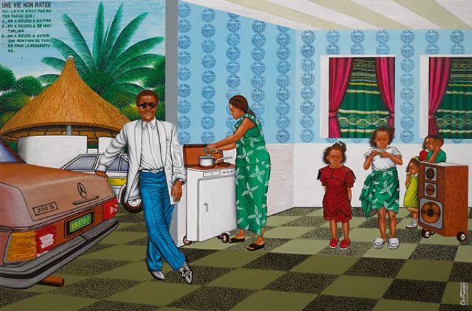 Chéri Samba (DRC), Une vie non raté (‘A Successful Life’), 1995.