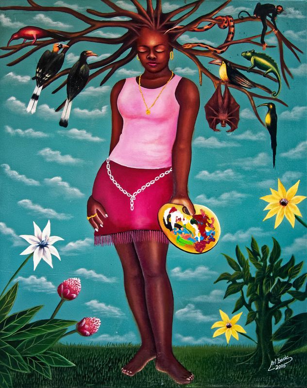 Pierre Bodo (DRC), Femme surchargée, 2005.