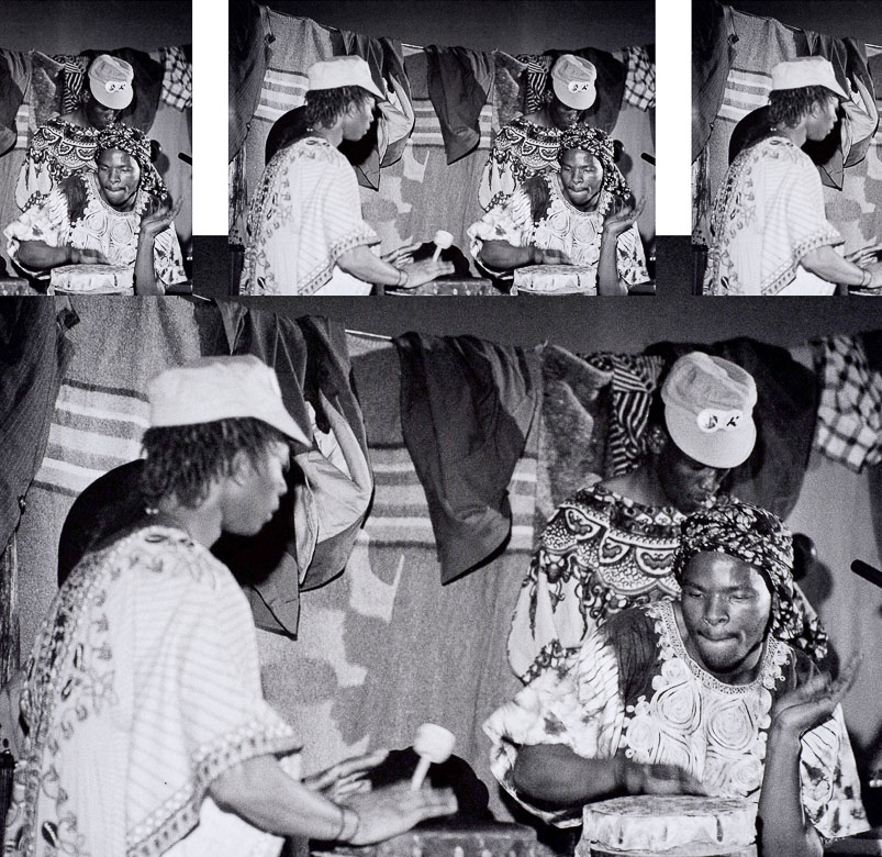 Musicians play the drums at the opening of the Culture and Resistance Symposium and Festival of the Arts at the University of Botswana in Gaborone, Botswana, 1982. Credit: Anna Erlandsson via Freedom Park