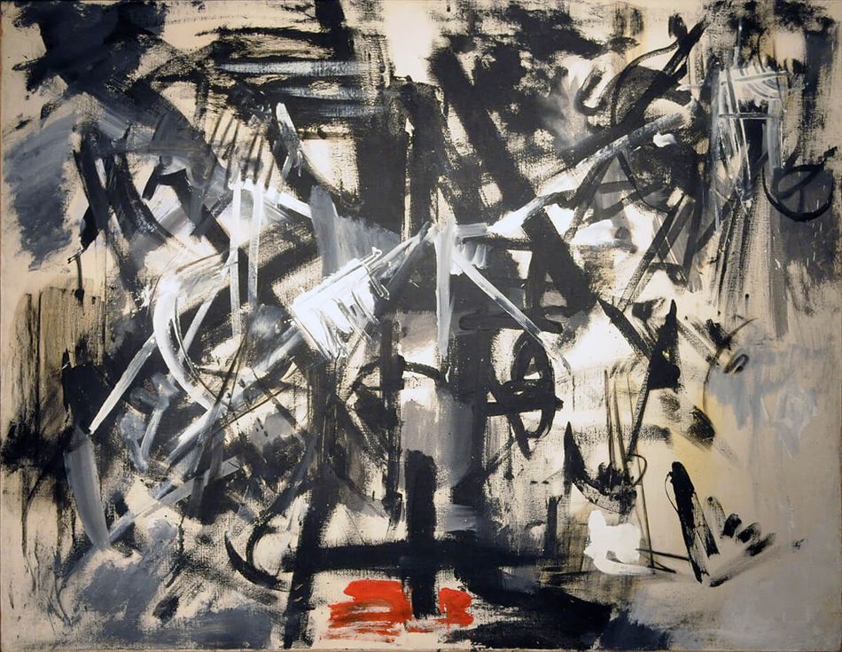 Emilio Vedova (Italy), Contemporary Crucifixion no. 4, 1953.